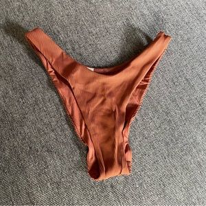 Aerie Ribbed Super High Cut Cheekiest Bikini Bottom